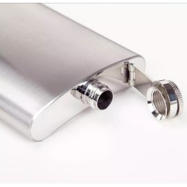 Hip Flask Licorera 8oz Acero Inoxidable Anforita Botella De Bolsillo