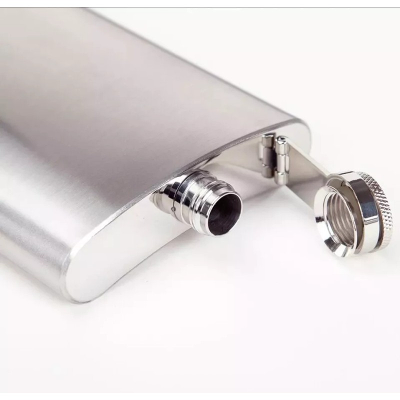 Hip Flask Licorera 8oz Acero Inoxidable Anforita Botella De Bolsillo