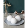 CANDWAX Set of 3 Round Candles Ball 3 inch -