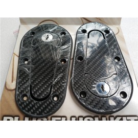 Racing Car Carbon Fiber Hood Pin Plus Flush Mount latch Kit Lock With Keys US TD