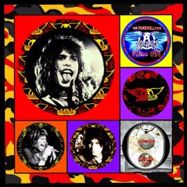 AEROSMITH STEVEN TYLER FIVE KEYCHAINS  CONCERT MERCH & MEMORABILIA