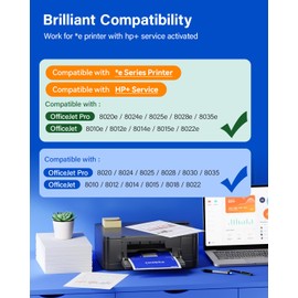 910XL Ink Cartridge High-yield 4-Pack Replacement for HP 910 910XL OfficeJet Pro 8020 8020e 8024e 8025 8025e 8028 8028e 8035 8035e 8010 8010e 8012e 8014e 8015 8015e 8018 8022 8022e Printer Black Color