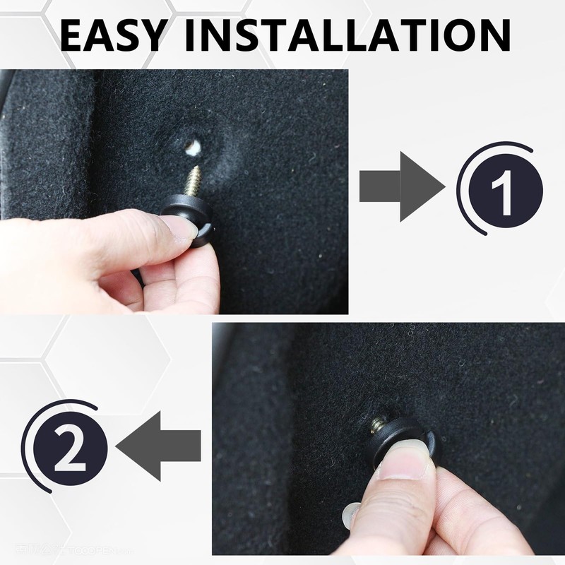 vvag 4PCS Universal Car Cargo Net Hooks Kit,Replacement Fasteners for