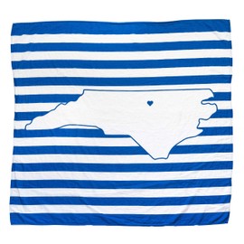 TWIG & BALE Durham Duke Baby Blanket Organic Cotton Muslin Swaddle Blanket - 47" x 43" - Fans of Duke Blue Devils Baby Gift for Boys Girls Newborn Receiving Blanket