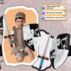 Octaday - Juego de 16 piezas de espada y escudo