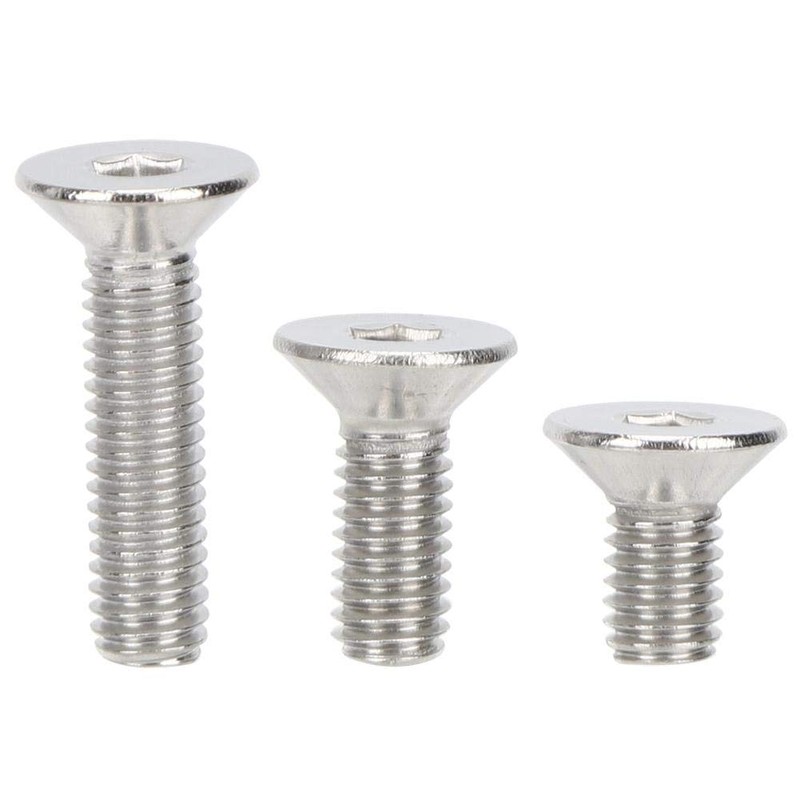 260Pcs M4 M5 M6 Hex Socket Countersunk Machine Screws,Nuts and