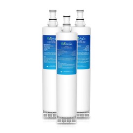 EcoAqua EFF-6002A Ice & Water Refrigerator Filter to fit Whirlpool 4396508, 4396510, 461950271171, 461951401681, 480181700086, 480181700134, PWF100, SBS001, SBS002, SBS003, SBS004, SBS005, USC009 (3)
