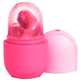 Calmind Rodillo de Hielo Retráctil para Cara, Ojos y Cuello, Masajeador Facial de Silicona Reutilizable, Herramienta de Belleza y Cuidado para Iluminar la Piel y Eliminar Círculos Oscuros