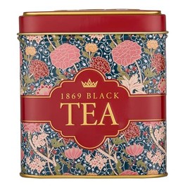 New English Teas Victorian Garden Tea Tin with 32 English 1869 Blend Teabags – Tapestry Inspired Tin with Decorative Roses