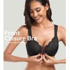 HACI Front Closure Bra for Women Unpadded Underwire Full Coverage