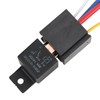 3pcs DC12V 80A LED Flasher Relay Waterproof Shockproof 5‑Pin Car