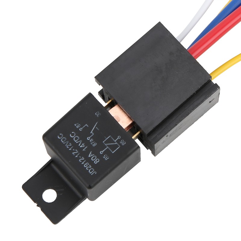 3pcs DC12V 80A LED Flasher Relay Waterproof Shockproof 5‑Pin Car