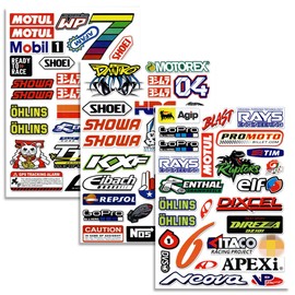 Car Sticker Motocross Sticker Monster Sticker Weatherproof Vinyl Sticker Sport Fan Sticker for Motorcycles Electric Vehicles Racing Cars Skateboards Helmets etc. Motorcycle Sticker Set