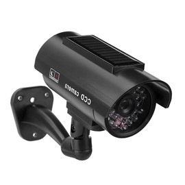 Pinsofy Molde de CáMara, CáMara de Seguridad Falsa con Energía Solar Que Ahorra Energía, para la Comunidad de de Seguridad de CáMara de Monitor de ImitacióN de Oficina