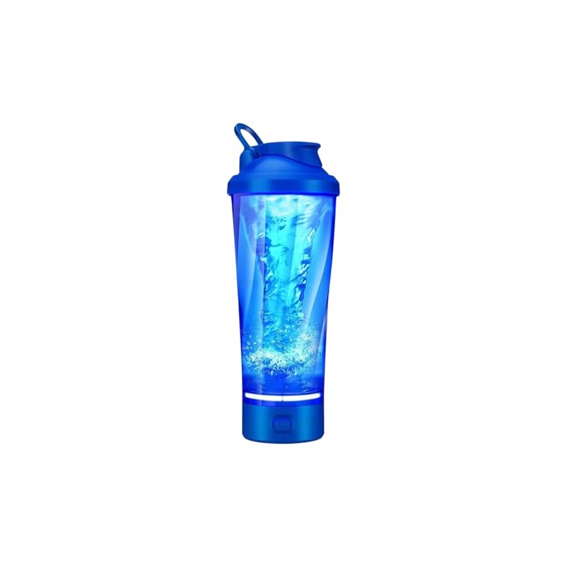 Vaso Shaker Mezclador De Proteina Electrico (Azul)