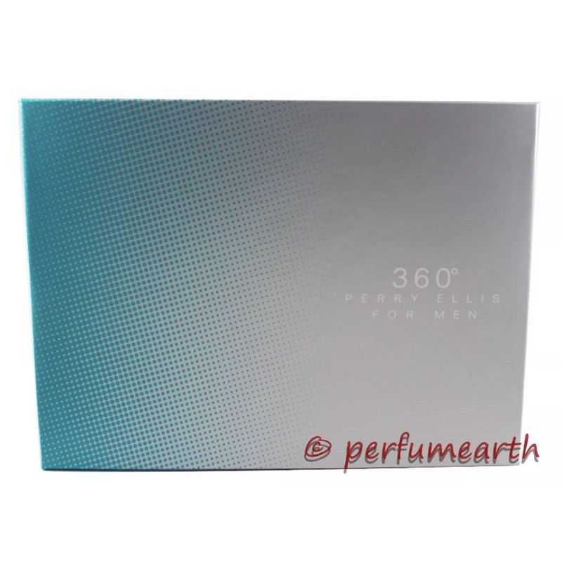 360 By Perry Ellis 4 Pcs Gift Set 3.4oz Edt