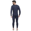Conjunto Pantalón y Playera Ropa Térmica De Hombre (Marino, Extra