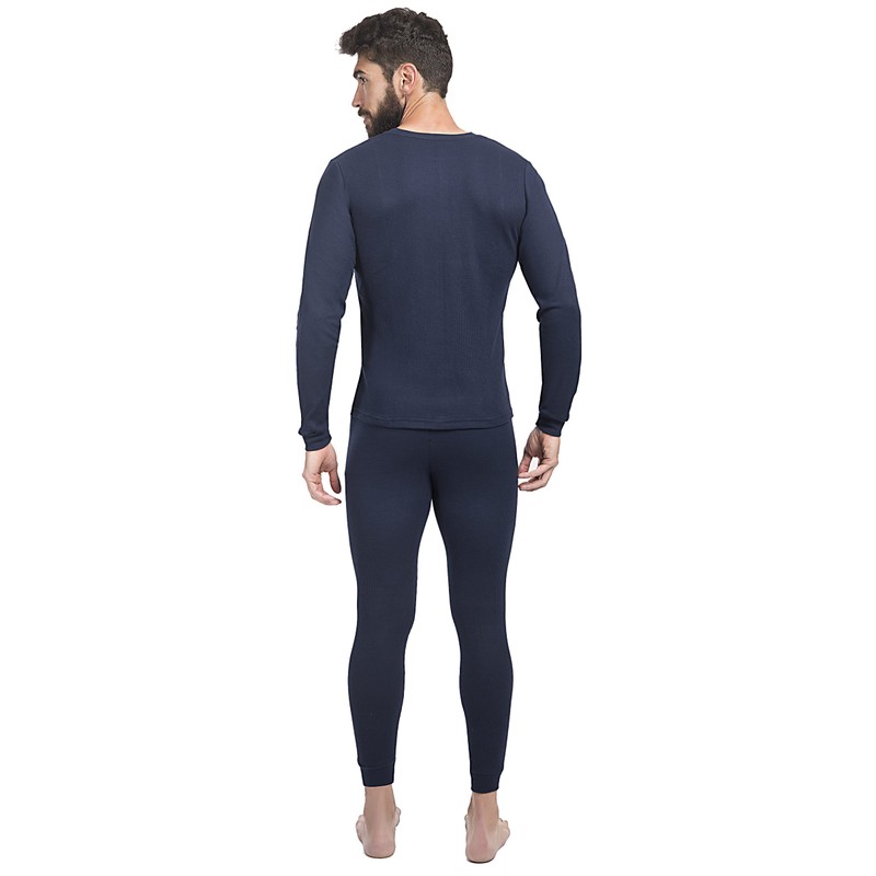 Conjunto Pantalón y Playera Ropa Térmica De Hombre (Marino, Extra