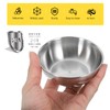 Set of 4 Mini Dip Bowls Stainless Steel Sauce Bowls