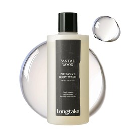 LONGTAKE Sandalwood Intensive Perfume Body Wash 10.1 Fl OzㅣSoothing protectionㅣStrengthening skin barrierㅣHydrating MoisturizingㅣFor All Types