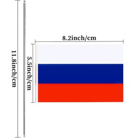 Russia Desk Flag Russian Small Mini Table Flags Decorations(Russia)