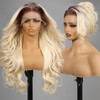 KOME Ombre 613 Blonde Synthetic Lace Front Wig,13×6 Blond Body