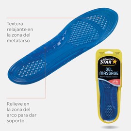 Plantillas Masaje Gel: Estimula la Circulación y Alivia el Dolor de Pies con Suave Masaje (23-26)