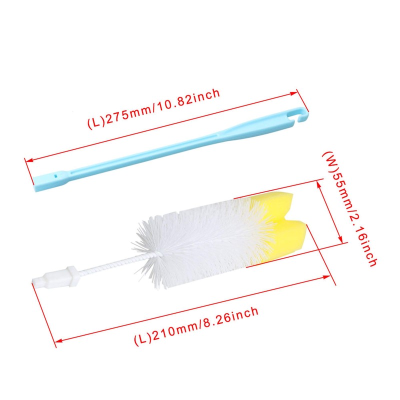 Portable Urinal Bedpan Cleaning Brush Extra Long Handle Sponge Urinal