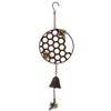 AB Tools Honeycomb Wind Chime Bee Bell Hanging Garden Yard