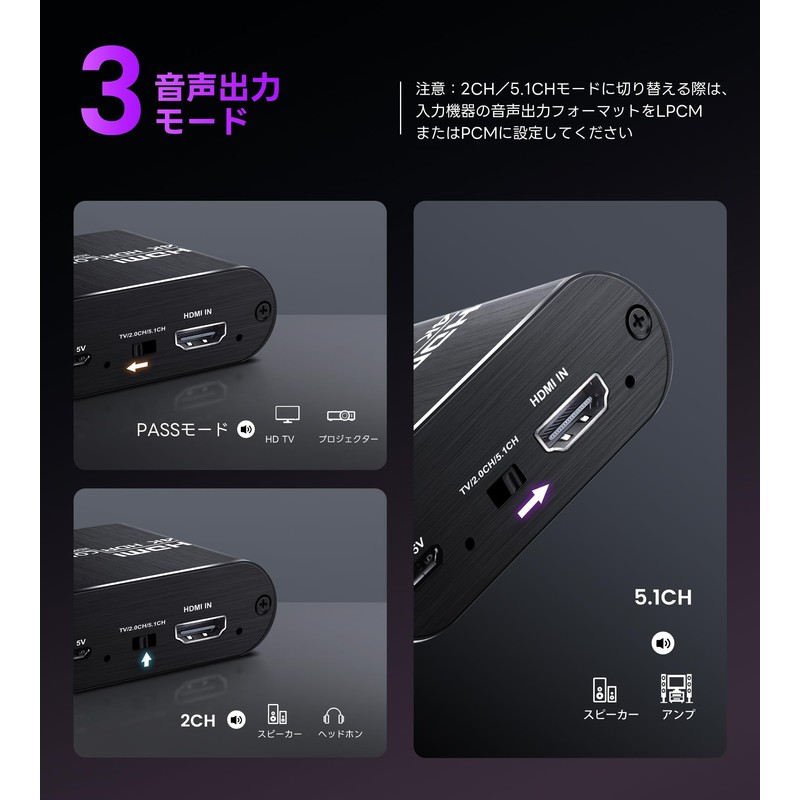 avedio links HDMI Audio isolation 4K HDMI + Toslink spdif