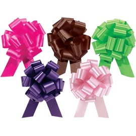 FASHION ASSORTMENT 5.5" Pull BowsPURPLE, BEAUTY, CHOC, CITRUS, PINK 2 unit, 50 pack per unit.