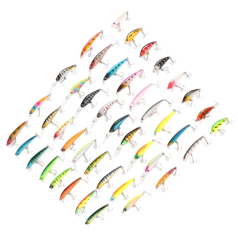43Pcs Fishing Lure Kit Minnow Artificial Bait Universal Simulation Lure