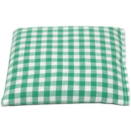 Linseed Cushion 12 x 12 cm Green/White – Heat Cushion & Cold Cushion – Grain Cushion