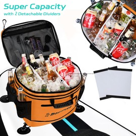 MORXPLOR Waterproof PVC Material Paddleboard Cooler Deck Bag,40 cans Sup Deck Cooler Bag,Camping,Kayak Cooler Bag