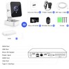 XVIM 8CH Wired Security Camera System with 64G SD Card,