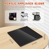 Acrylic Sliding Tray for Coffee Maker 360° Appliance Slider Under