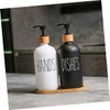 Gatuida Bathroom Soap Dispenser Set Hand Dish Soap Shampoo Bottle