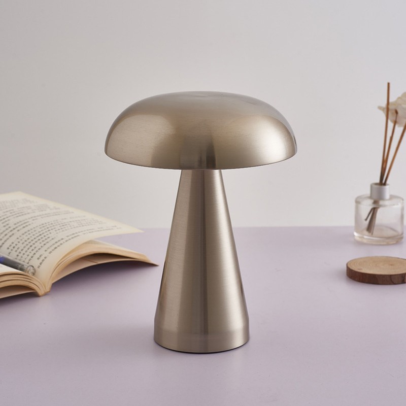 Mushroom Table Lamp Modern Minimalist Industrial Style 3 Color Dimmable