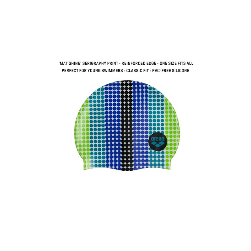 Arena - Gorro de natación Unisex de Silicona con Estampado