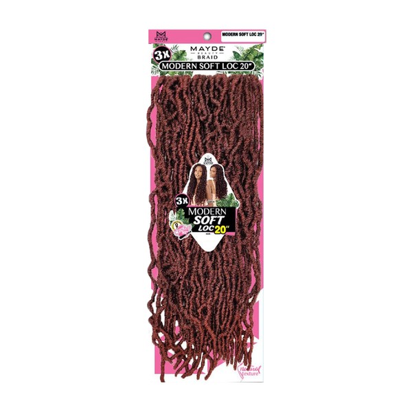 Mayde Beauty Crochet Braid 3X MODERN SOFT LOC 20" (3-PACK,