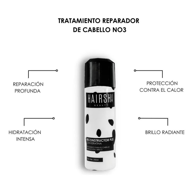 Kit Reparacion Total Cabello Mascarilla + Shampoo + Tratamie