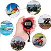 Sports Stopwatch Timer Lap Split Digital Stopwatch with Clock Calendar