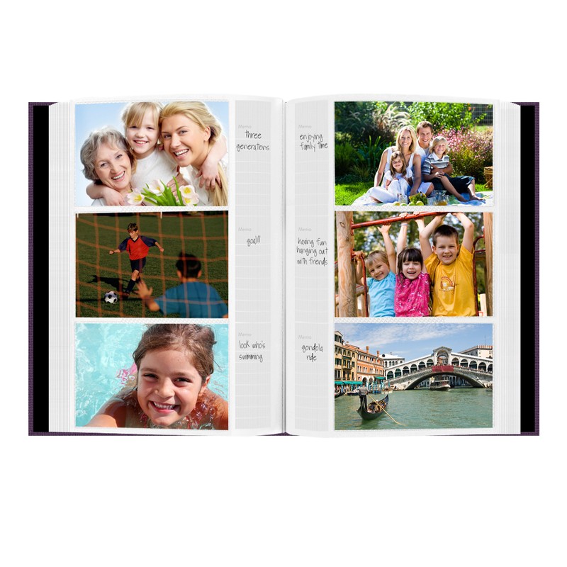 Fabric Frame Cover Photo Album 300 Pockets Hold 4x6 Photos,