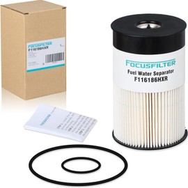 FOCUSFILTER OEM Grade Fuel Water Separator Filter, Replaces Fleetguard FS20313, 24009059, 24009058, Compatible with Volvo D11 D13 D13TC, fits Mack MP8HE MP7 MP8 Engine, Davco 386 separator housing