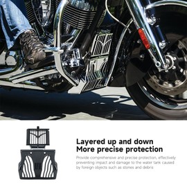 RUNNING PANTHER Front Chin Spoiler for Indian Bagger 2015-2023, Motorcycle Lower Fairing Air Dam Mudguard Cove Fender Accessories (Black)