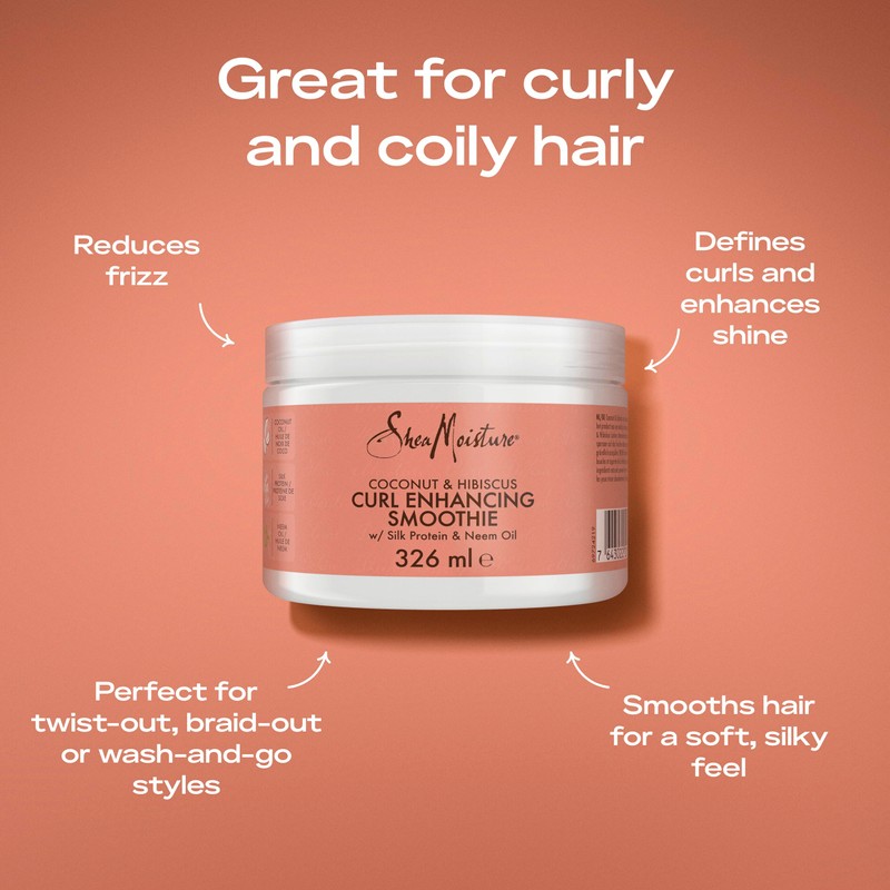 SHEA MOISTURE SheaMoisture Coconut & Hibiscus Curl Enhancer no silicones