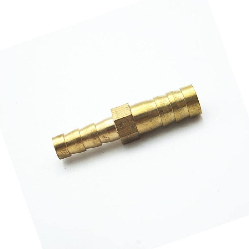 1Pcs 10mm-12mm Two Way Reducing Connector Brass Barb Hose Connector