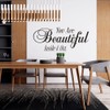 You are Beautiful Inside and Out Wall Sticker, Vinyl Motivational