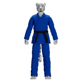 Icon Heroes Zoo Jitsu Fighters: Shadow The Snow Leopard (Blue Gi) 6-Inch Action Figure