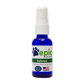 Epic Pet Health Balance - All Natural Liquid Supplement That Stabilizes Old or Weak Pets - Apply Directly to Body, Food & Water for Fast Results - Safe for All Pets (Spray, 1 Ounce)